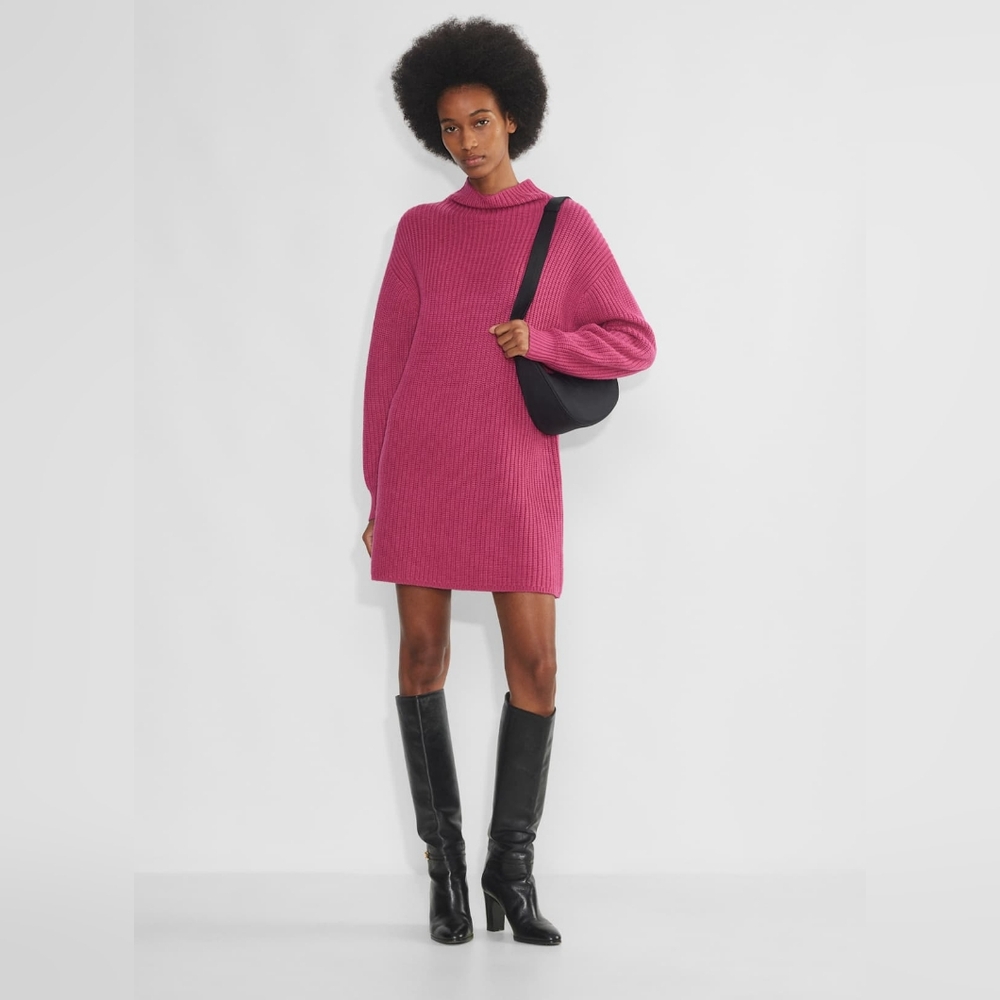 Aritzia Montpellier Pink Xl Sweater Dress